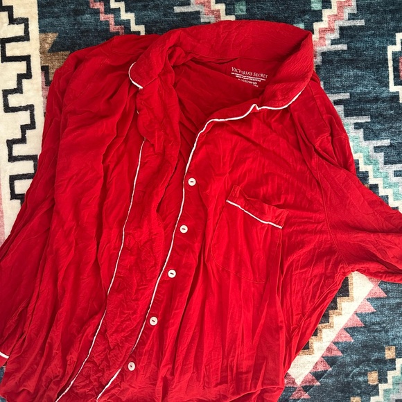 Victoria's Secret Red Pajama set - Picture 3 of 6